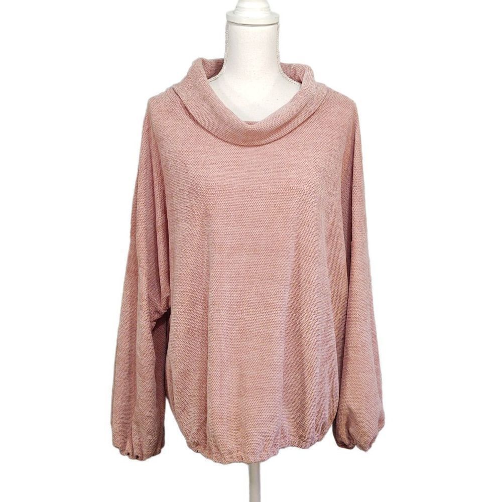 Forever 21 Dusty Rose Cowl Neck Long Sleeve 3X